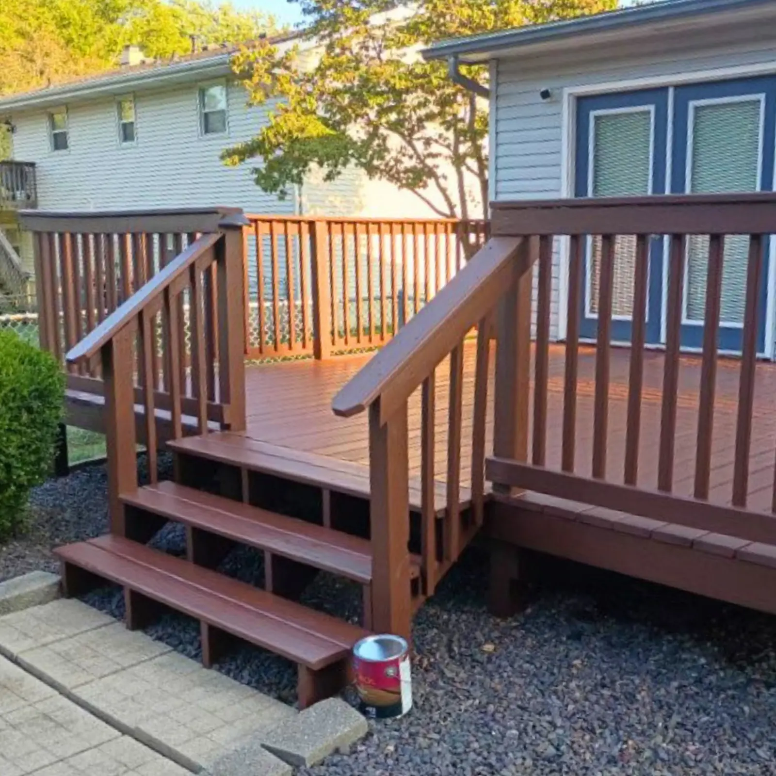 Deck railing restoration in Sangamon County