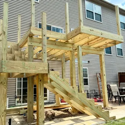 Deck staining transformation in Springfield IL