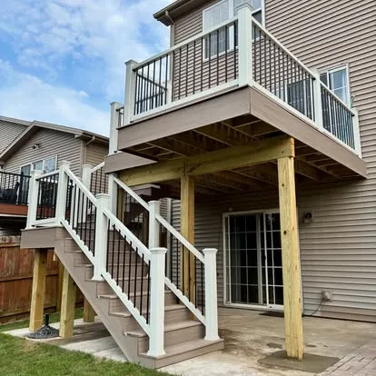 Professional deck staining in Springfield Illinois