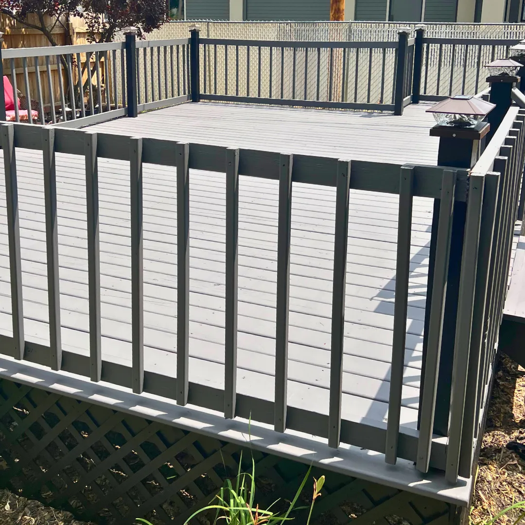 Complete deck restoration and staining in Central Illinois