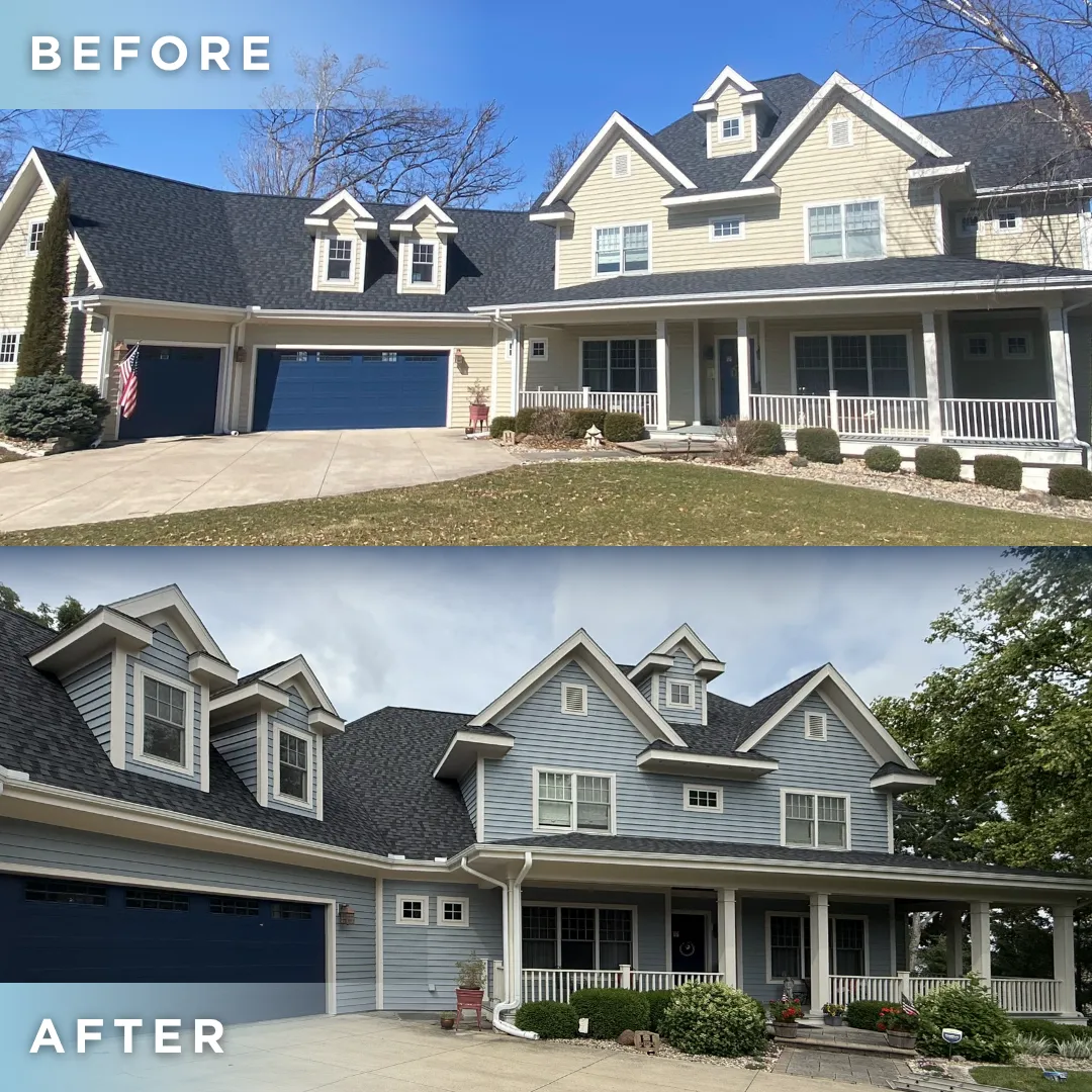 Home exterior painting project in Springfield