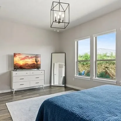 Professional painters finishing interior project